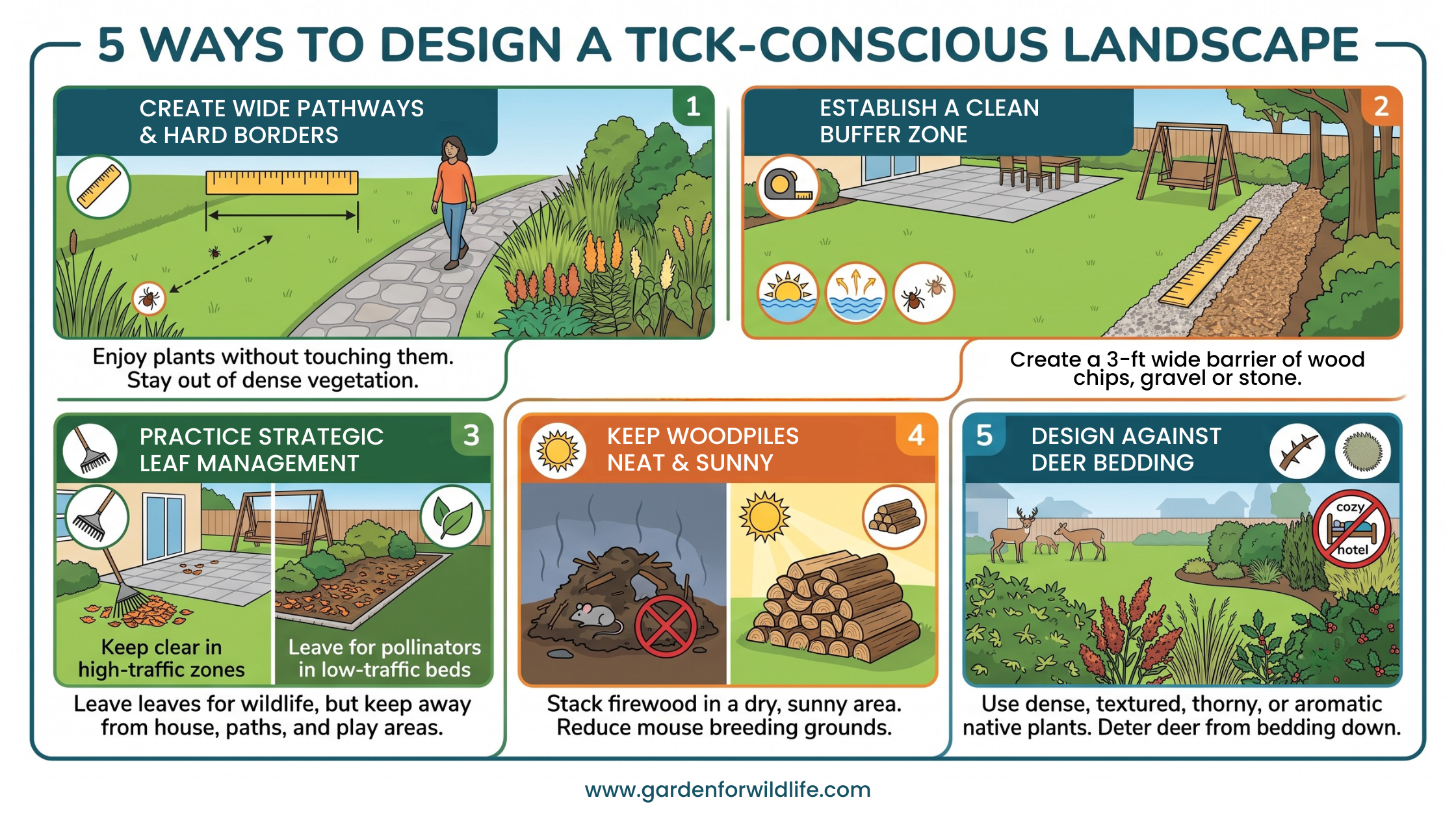 5 Ways to Design a Tick-Conscious Landscape